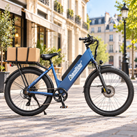Vélo électrique longue portée Chamrider 48V 55Ah, pneus larges 26x3.0, couple de 80 Nm, frein à disque hydraulique 203 mm, vélo de livraison C 55