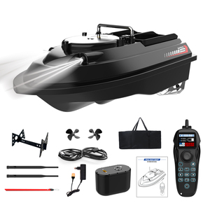 Fischerboot mit automatischer Aufzeichnung von 200 Wegpunkten & 4 Angelgebieten, Dual-Antenne, 20 km/h, bürstenlos, 1 km RC-Boot für das Angeln auf Seen - Product Image 6