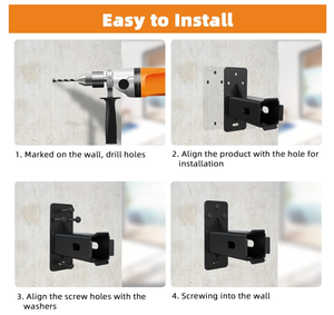 Support mural pour vélo de 2 pouces Porte-bagages pour vélo Récepteur d'<span class=keywords><strong>attelage</strong></span> pour bicyclette Rangement suspendu Organisateur de <span class=keywords><strong>garage</strong></span> Peut contenir jusqu'à 200 lb - Product Image 3