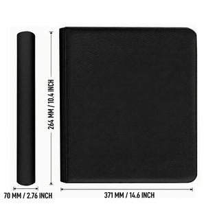 Classeur à 4 pochettes personnalisable avec logo pour cartes gradées PSA BGS, album de rangement en cuir PU à 40 emplacements pour cartes à collectionner, vente en gros - Product Image 5