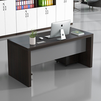 Bureau d'ordinateur simple et moderne de 120 cm, style vintage, table de travail pour une personne, poste de travail pour ordinateur personnel, bureau d'écriture pour le bureau
