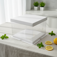 Boîtes cadeaux pour gâteaux et pains en PET transparent pliables de haute qualité avec logo personnalisé en gros