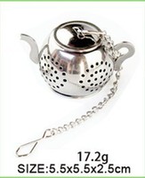 Infusor de Té de Acero Inoxidable con Forma de Tetera, Colador de Té de Hojas Sueltas, Filtro de Té de Malla Fina para Tazas, Hogar, Cocina, Venta al por Mayor