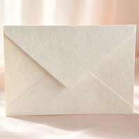 Enveloppe en papier coton texturé épais de taille personnalisée avec design sur mesure, enveloppe d'emballage pour carte postale