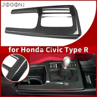 Pour Honda Civic Type R 11e génération FL5 2023 2024 2025 2026, garniture de console centrale en fibre de carbone véritable, accessoires intérieurs pour le levier de vitesses