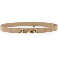 Ceinture en PU Rétro Simple pour Femme, Accessoire Élégant en Alliage avec Mors de Cheval pour Usage Quotidien – Approvisionnement Direct Usine