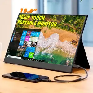 16 Zoll 1080p Full HD USB-Touchscreen LCD tragbarer Monitor für ps4 Handy PC Laptop