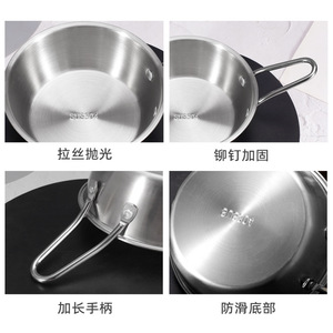 Tazón para Vino de Arroz SUS304 con Asa, Bañado en Oro, para Restaurante, Camping y Exteriores, Tazón para Condimentos - Product Image 5