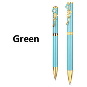 ปากกาลูกลื่นโลหะพรีเมียมลายดอกไม้สุดหรู สำหรับเป็นของขวัญทางธุรกิจ - Product Image 6