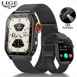 Lige BWKM02 nuovo Smartwatch uomo donna AI voce senza fili di salute Monitor Sport Fitness <span class=keywords><strong>2</strong></span>.0 'HD grande schermo uomo Smart Watch - Product Image 6
