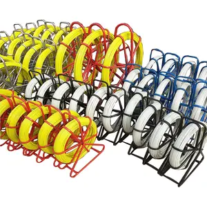 Fish Tape Puller Fiberglass Reel Wire Cable Running Rod Duct Rodder Outdoor Pulling Cable Fiberglass Duct Rodder