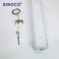 Lampu Sorot Linear Komersial LED Sistem Baru 1200mm 60W 75W dengan Kontrol DALI/1-10V Garansi 5 Tahun Adaptor 3-Fasa