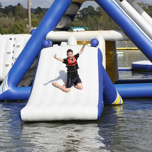 Tobogán Acuático Inflable Comercial para Verano, Parque Acuático Flotante, Juego Deportivo para Adultos, Mini Tobogán Inflable para Piscina - Product Image 2