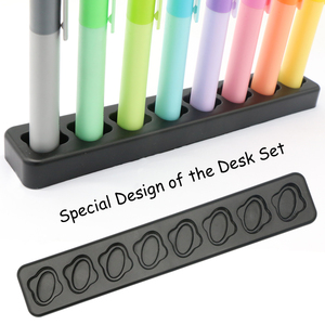 Marcadores Fluorescentes Anti-Rollo para Escritorio: Colores <span class=keywords><strong>Pastel</strong></span> Suaves + Estuche de Diseño Elegante - Product Image 2