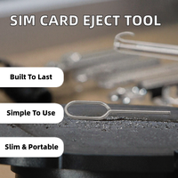 Outil d'éjection de carte SIM industriel en acier inoxydable de qualité OEM d'usine, broche d'éjection de carte SIM personnalisée pour smartphone, extracteur à ressort facile à utiliser