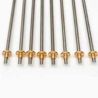T8 T10 T12 T14 T16 T20 304 acier inoxydable CNC actionneur linéaire vis à billes filetage trapézoïdal vis à billes avec personnaliser