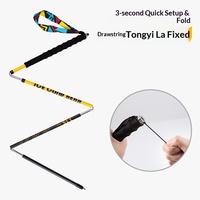 Bâton de randonnée pliable portable ultra-léger en fibre de carbone, système de verrouillage rapide en 4 sections, facile à transporter, léger, pour la randonnée, le camping et les voyages