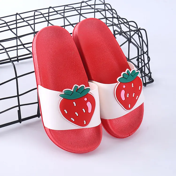 Wholesale Fruits Beach Flip Flops House Slides Sandals Shoes Cartoon Slippers Kids Shoes Sandals China