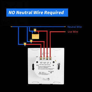 Interruptor de Luz Inteligente RKHK ZigBee de 4 Canales con Pantalla Táctil, Control por Aplicación, Compatible con Home Assistant - Product Image 6