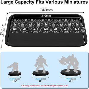 Étui de transport <span class=keywords><strong>pour</strong></span> miniatures, grande capacité, vitrine de rangement <span class=keywords><strong>pour</strong></span> miniatures et objets de collection, avec 5 plateaux, vitrine <span class=keywords><strong>pour</strong></span> figurines - Product Image 5