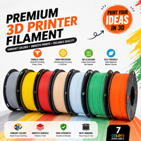 Filamen Bambulab Biodegradable PLA 1kg Merah Matte 1.75mm Panjang 330m Bersertifikasi CE ROHS 100% Bahan Alami untuk Printer 3D FDM