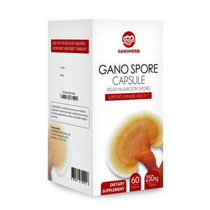 Ganoherb chăm sóc sức khỏe bổ sung Reishi tế bào tường bị hỏng bào tử bột viên nang nấm bổ sung Ganoderma - Product Image 3
