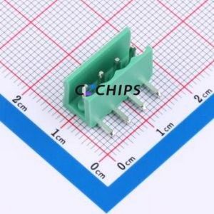 MXHT396R-3.96-04P-GN01-Cu-A Plug-in Terminal Block Bent Lead Through Hole,P=3.96mm Board-to-Board / Socket - Open 1x4P 3.96mm - Product Image 1