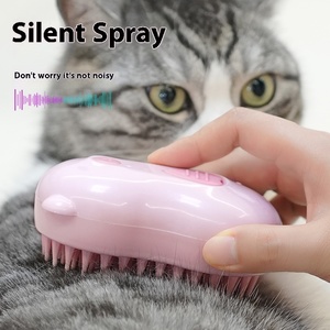 Cepillo para mascotas Cepillo de masaje Aerosol eléctrico Deshedding Brush One Key Spray Anti Flying Hair Baño suave para la piel - Product Image 3