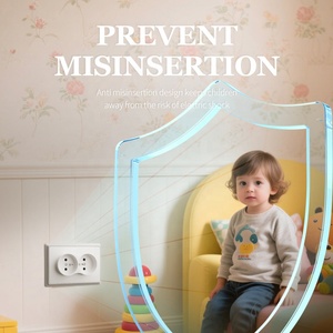 Châu Âu văn phòng Ổ cắm điện 90*130 Mét Đồng phần + Bạc liên hệ với + Chống cháy PC tấm đôi pháp loại ổ cắm điện ổ cắm - Product Image 4