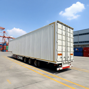 Semirremolque de Caja de Acero de 3 Ejes para Transporte de Carga a Granel y Contenedores con Logística <span class=keywords><strong>Express</strong></span> - Product Image 2