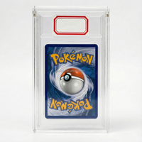 Étui de présentation magnétique en acrylique de forme ronde personnalisé pour cartes de collection de jeux de cartes à collectionner TCG
