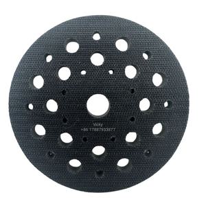 Tampon de ponçage protecteur en mousse souple de 5 pouces (125 mm) à 32 trous avec interface auto-agrippante, abrasion moyenne OEM pour polissage automobile - Product Image 2