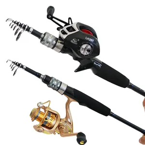 Weihai Nhà Máy Giá Carbon Fiber Telescopic Đúc Du Lịch Biển Cá Lure Rod Fishing Rod Với Reel Bộ Hoàn Chỉnh