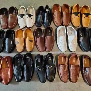 Mocasines de cuero informales para hombre, calzado suave y cómodo para conducir