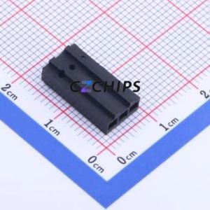 102241-1 Housing (Wire-to-Board / Wire-to-Wire) P=2.54mm Connector 1x3P 2.54mm 1 3 - Product Image 2