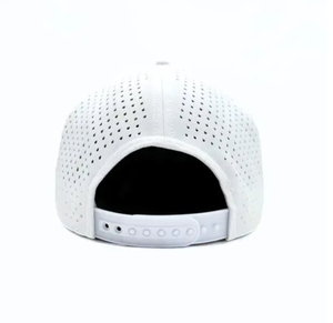Gorra de béisbol de lujo de 5 paneles con logotipo de goma personalizado bordado impermeable corte láser perforado deportes camionero Golf Sombrero estilo deportivo - Product Image 5