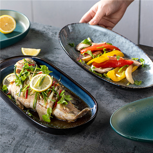 Chất lượng cao Thiết kế 12.5 "/12" hình chữ nhật phục vụ tấm phục vụ sang trọng màu trắng nhà hàng hình chữ nhật Sushi tấm phục vụ món ăn - Product Image 1