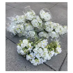 Fiori di seta fiori artificiali per la casa decorazione di nozze fiori decorativi di seta Bouquet vendita calda rose