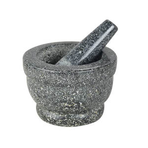 Natureza Pedra Mármore Chocolate Pedra Moedor Natureza Pedra Almofariz e Pilão - Product Image 3