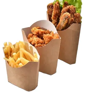 사용자 정의 로고 감자 튀김 상자 럭셔리 팝콘 달콤한 베이커리 쿠키 상자 감자 튀김 종이 상자