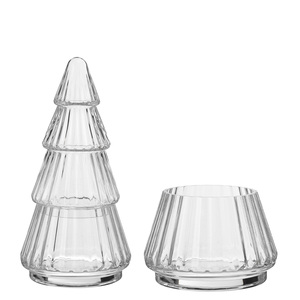 Tùy Chỉnh Handmade Giáng Sinh Hình Dạng Cây Nến Thủy Tinh Lọ Nhà Bếp Container Thực Phẩm Thủy Tinh Lưu Trữ <span class=keywords><strong>Jar</strong></span> - Product Image 2