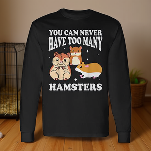 Camiseta de manga larga con diseño de raza de animales mamíferos sirios, Hamster - Product Image 3