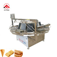Dijual Otomatis Mesin Pembuat Gulungan Telur Komersial Mesin Pembuat Wafel Renyah Otomatis Mesin Makanan Ringan Mesin Memasak Pembuat Barquillos