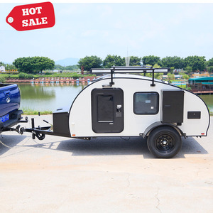 Mini Remolque de Campamento Americano Todoterreno 4X4 para Viajes y Escapadas, Remolque de Campamento Tipo <span class=keywords><strong>L</strong></span>ágrima para Automóvil con Tienda de Techo - Product Image 2