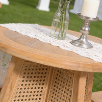 Table de bar ronde en bois massif de style moderne populaire avec base en forme de papillon pour mariage et fête