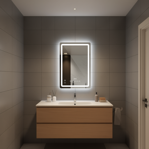 Bathroom <b>Mirror</b> 50 x 70cm LED <b>Light</b> Defogger Smart Wall <b>Mirror</b> <b>with</b> 3 Adjustable Settings - Product Image 3