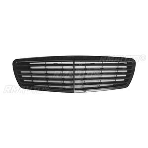 Grille avant pour Mercedes Benz W211 Classe E E200 E320 E350 E55 2002 2003 2004 2005 2006 Noir brillant - Product Image 2