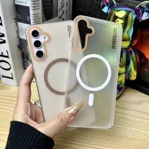 Funda Magnética Esmerilada de Color Caramelo Premium para <span class=keywords><strong>Samsung</strong></span> A57/37/27/17/07 A56/36/26/16/06 A55/35/25/15/05/S A54/<span class=keywords><strong>34</strong></span>/24/14, Delgada - Product Image 3