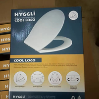 Accessoires WC Pologne, couvercle de siège de toilette en PP pur de haute qualité pour salle de bain, couvercle de toilette en plastique