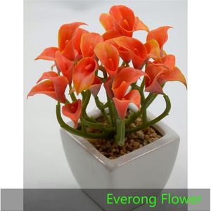 Mini Toque Real Flor <span class=keywords><strong>Artificial</strong></span> Calla Lily Planta em Vaso - Product Image 4